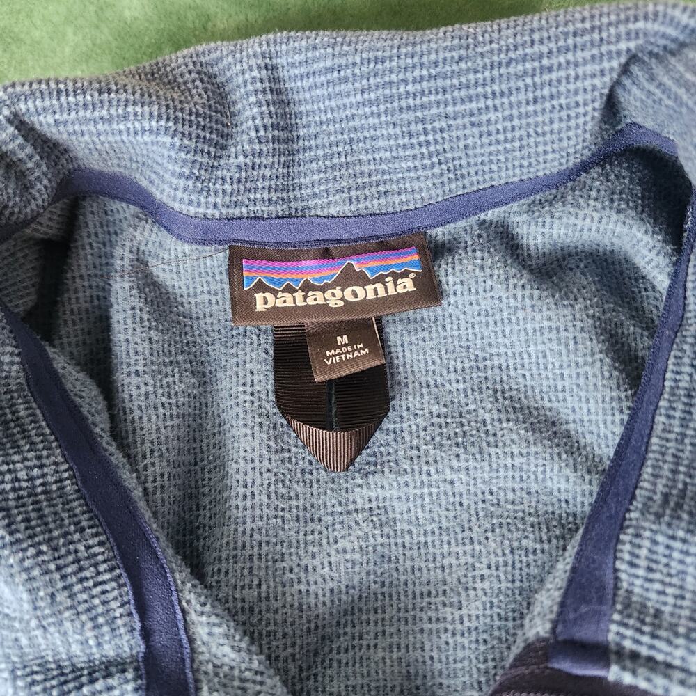 Patagonia Blue Heather Fleece Quarter Zip Pullover Men’s Medium - Picture 5 of 5